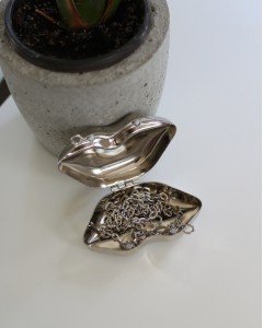 Silver Dudak Mini Charm Çanta Aksesuarı