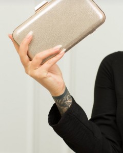 Gold Abiye Kasalı Çanta