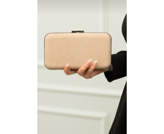  Ten Abiye Süet Kasalı Çanta