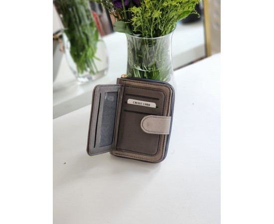 Kadın Platin Gold Aksesuar Detaylı Cüzdan 