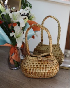 Kadın Sepet Görünümlü Hasır Dekoratif Çanta