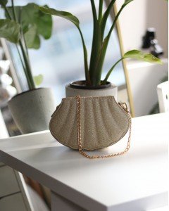  Kadın Gold Simli İstiridye Kalıp Zincirli El Omuz Çantası