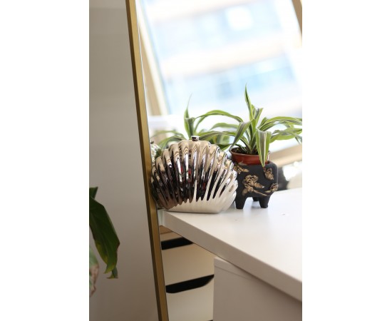 Kadın Silver İstiridye Formlu Zincir Detaylı Abiye Çanta