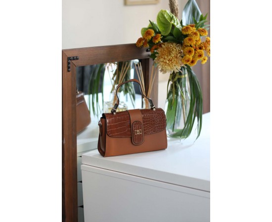 Kadın Taba Askılı El Omuz Çantası 