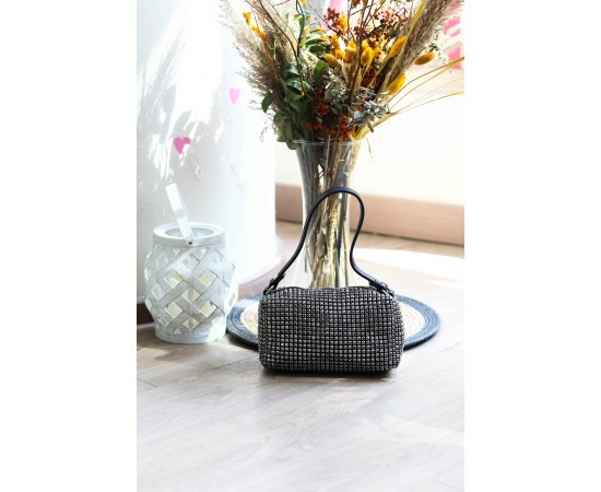 Platin Özel Form Taşlı Abiye Çanta Platin Özel Form Taşlı Abiye Çanta