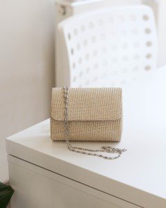 Gold Simli Mini Çapraz Çanta