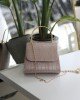 Kadın Rose Gold Çizgi Dokulu Metal Saplı Abiye El Omuz Çantası Kadın Rose Gold Çizgi Dokulu Metal Saplı Abiye El Omuz Çantası