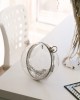 Şeffaf Küre Form Silver Abiye Çanta