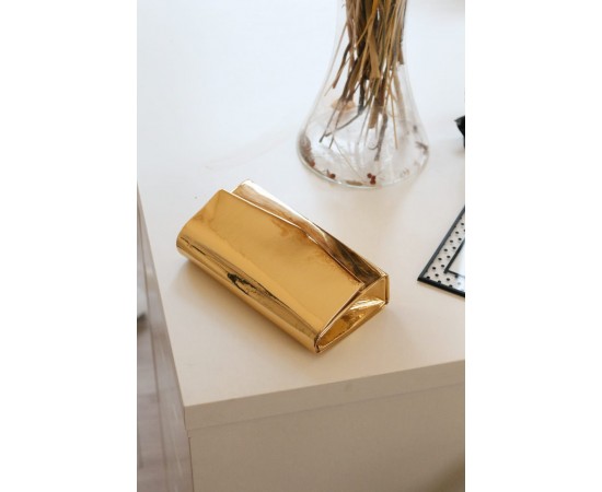 Gold Rugan Dikdörtgen Form Abiye Çanta Gold Rugan Dikdörtgen Form Abiye Çanta