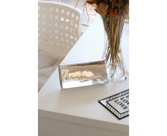 Silver Rugan Dikdörtgen Form Abiye Çanta