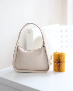 Krem Askı Detay Omuz Çantası