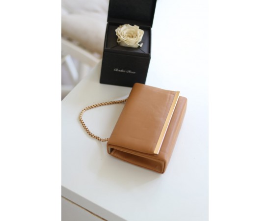 Taba Gold Şerit Detaylı Omuz Çantası