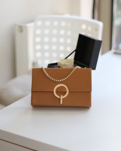 Taba Yuvarlak Tokalı Omuz Çantası