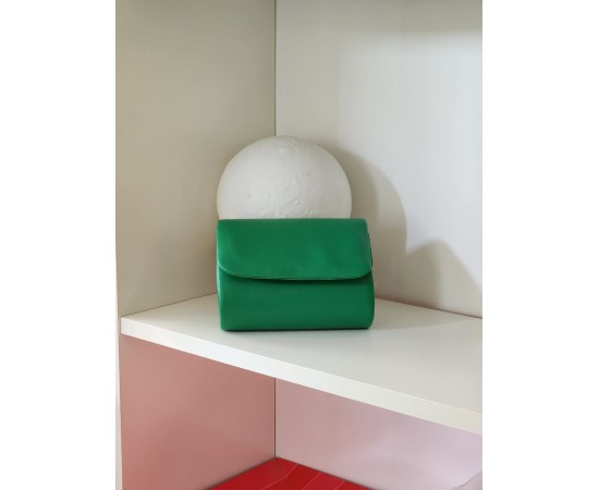 Kadın Yeşil Deri Mini Portföy Abiye Çanta Kadın Yeşil Deri Mini Portföy Abiye Çanta