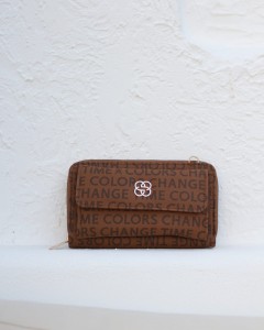  Kadın Taba Telefon Bölmeli Yatay Çapraz Askılı Cüzdan Çanta