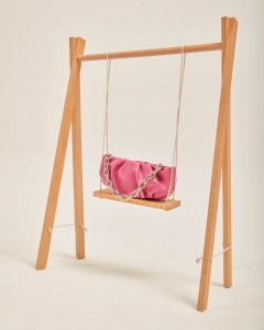 Kadın Koyu Pembe Silver Zincir Detaylı Mini El Omuz Çantası