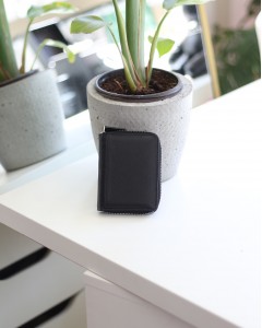 Kadın Siyah Gerçek Deri Kartlık