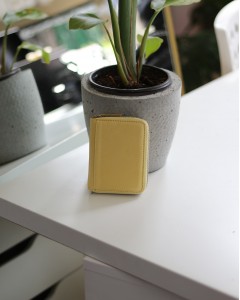  Kadın Sarı Gerçek Deri Kartlık