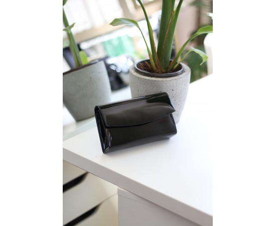 Kadın Rugan Siyah Mini Kutu Omuz Çantası Kadın Rugan Siyah Mini Kutu Omuz Çantası