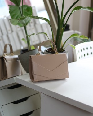 Kadın Nude Zarf Tutma Saplı Omuz Çantası