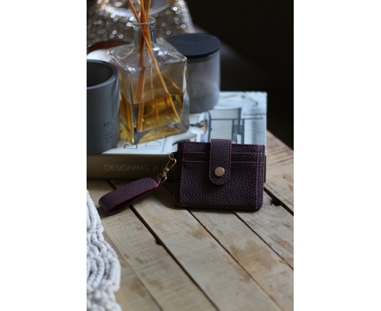 Kadın Bordo Mini Maskot Kartlık