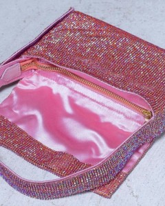 Kadın Pudra Toka Detaylı Taş Dokuma Omuz Çantası