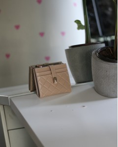  Kadın Vizon Kare Baklava Desenli Mini Kartlık Cüzdan