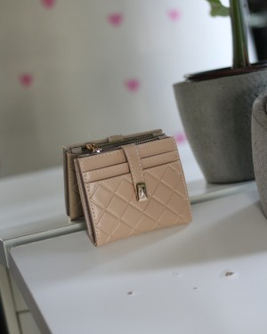  Kadın Vizon Kare Baklava Desenli Mini Kartlık Cüzdan