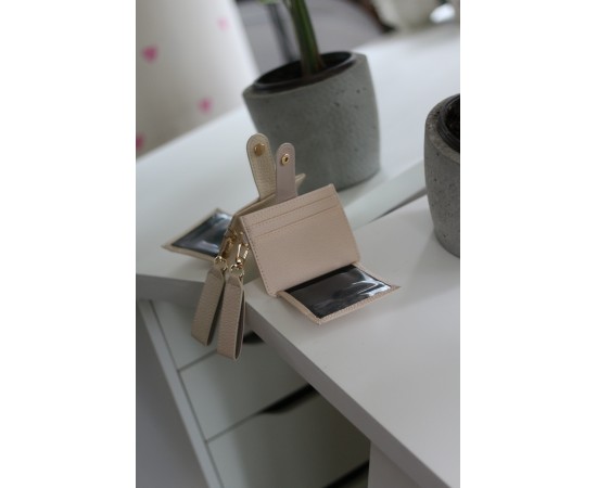 Kadın Krem Maskot Kartlık Cüzdan Kadın Krem Maskot Kartlık Cüzdan