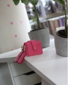 Kadın Pembe Maskot Kartlık Cüzdan