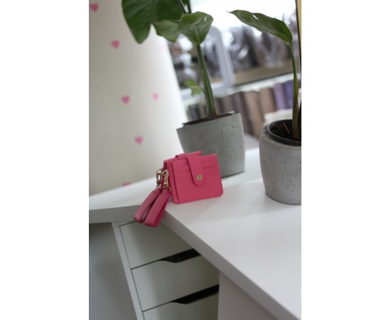 Kadın Pembe Maskot Kartlık Cüzdan