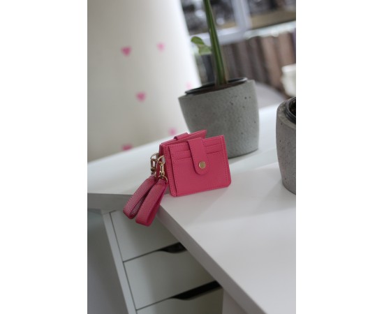 Kadın Pembe Maskot Kartlık Cüzdan