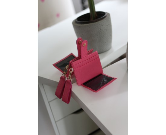 Kadın Pembe Maskot Kartlık Cüzdan Kadın Pembe Maskot Kartlık Cüzdan