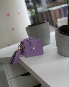 Kadın Lila Maskot Kartlık Cüzdan