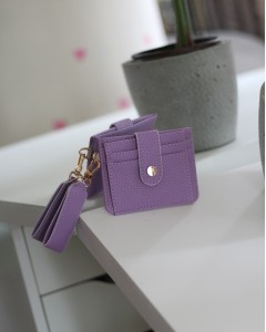 Kadın Lila Maskot Kartlık Cüzdan