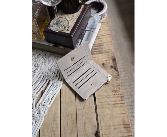 Vizon Dokuma Desen Kare Kartlık Detaylı Cüzdan