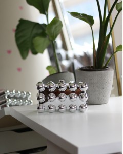 Silver Baloncuk Desenli Mika Kaplama Abiye El Omuz Çantası