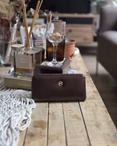 Acı Kahve Dokulu Slim Kartlık Detaylı Cüzdan