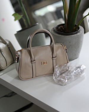 Kadın Vizon Çift Şeritli Minimal Günlük El & Omuz Çantası