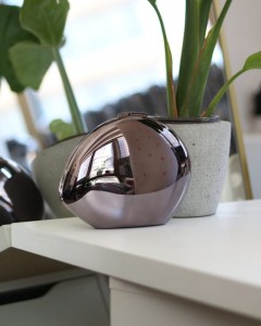 Platin Asimetrik Yassı Taş Form Mika Abiye Çanta