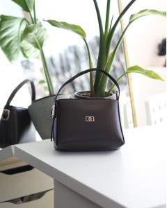 Acı Kahve Dokulu Tutma Saplı El Omuz Çantası