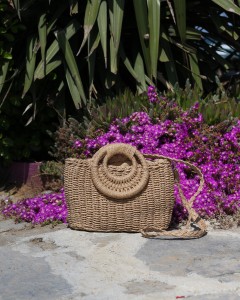  Kadın Camel Yuvarlak Saplı Omuz Askılı Hasır Çanta