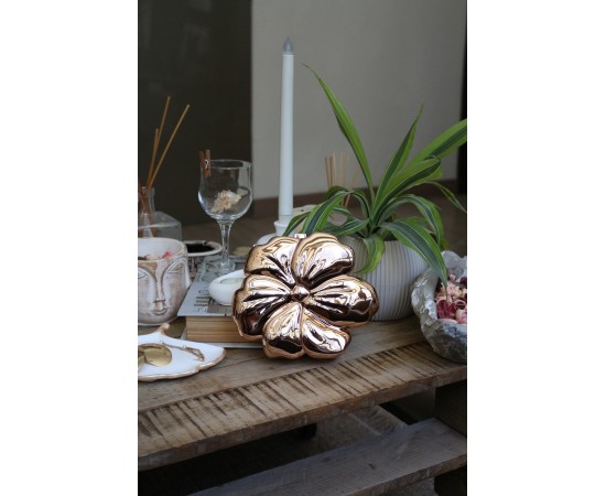 Kadın Rose Gold Mika Kaplama Çiçek Desenli Abiye Çanta Kadın Rose Gold Mika Kaplama Çiçek Desenli Abiye Çanta