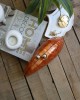 Turuncu Akrilik Asimetrik Kesim Özel Clutch