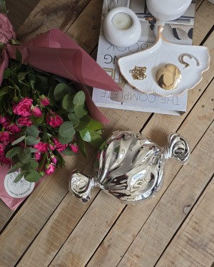 Kadın Silver Candy Form Mika Abiye Çanta