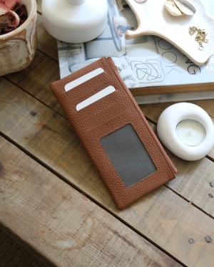 Kadın Taba Gerçek Deri Fermuar Detaylı Kartlık