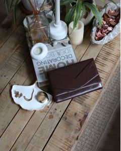 Kadın Acı Kahve Rugan Zarf Kutu Omuz Çantası