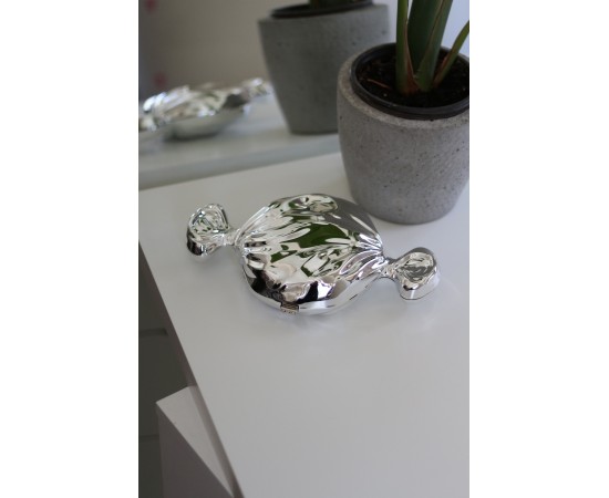 Silver Mika Şeker Görünümlü Zincirli Omuz Çantası