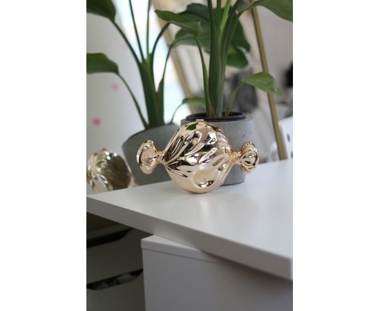 Gold Mika Şeker Görünümlü Zincirli Omuz Çantası