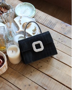 Siyah Toka Detaylı Tutma Saplı Zincirli El Omuz Çantası